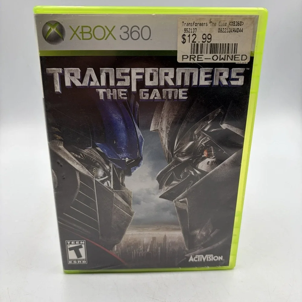 Transformers: The Game (Xbox 360, 2007) Complete W/ Manual-